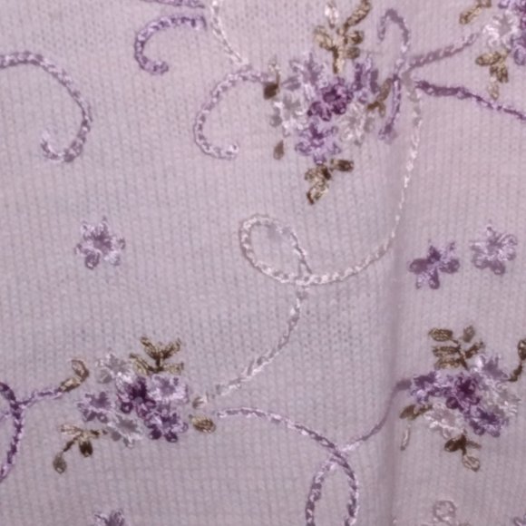 🌎Ivory Embroidered Sweater - Picture 6 of 6